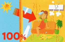 エアコン稼働率100％のイメージ